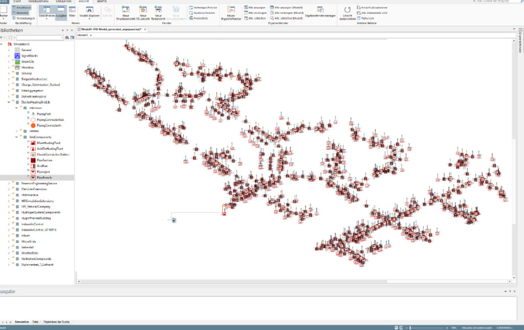 Netzmodell in SimulationX